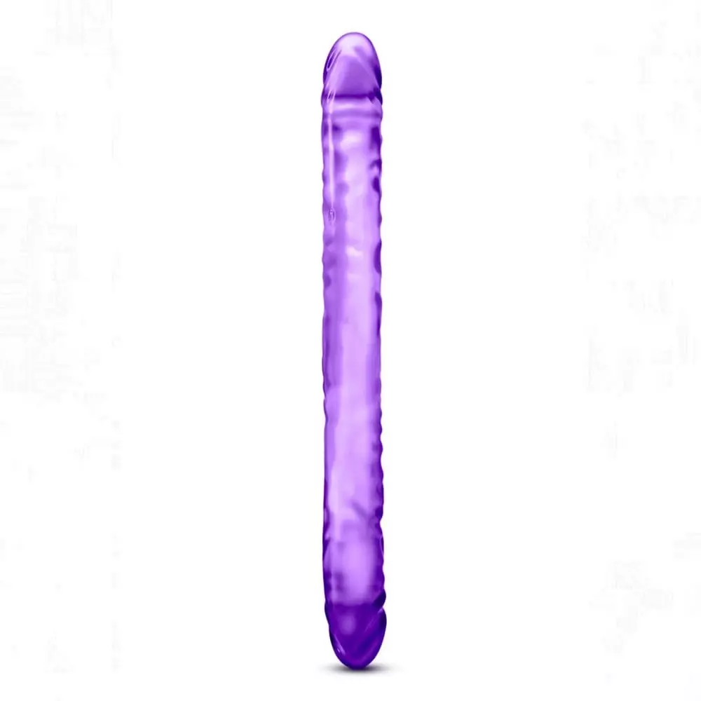 B Yours 18 inch Double Dildo In Purple